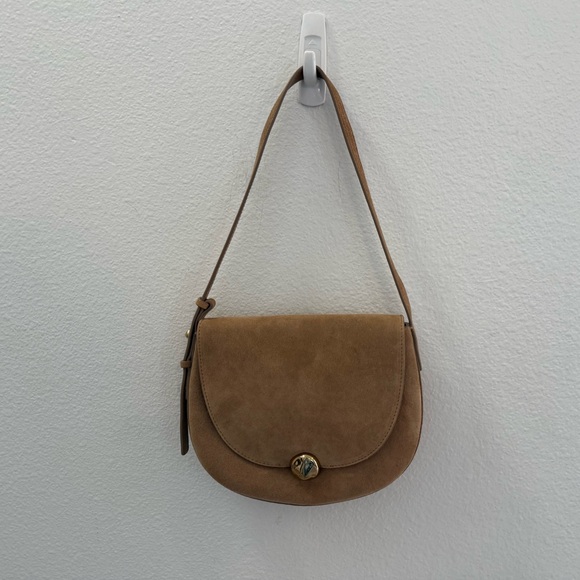 NWT Madewell The Dakota Suede Saddle Bag - Picture 4 of 6